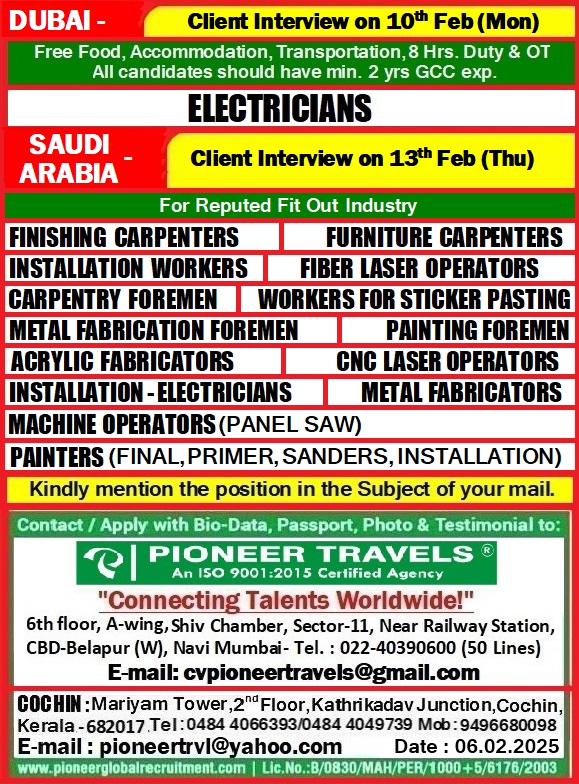 Client Interview for Dubai and Saudi Arabia